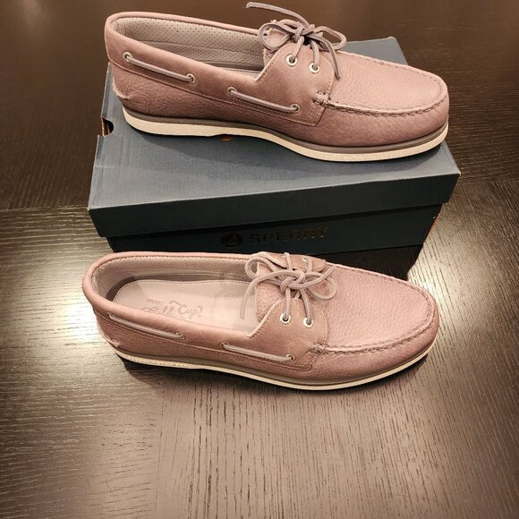 Men's Sperry Gold Cup A/O 2Eye Tumbled Leather Grey Boat/Deck Shoes Sz‎ 15M NWB - Picture 15 of 16